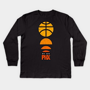 We are PHX, Arizona Basketball Fan Gift Kids Long Sleeve T-Shirt